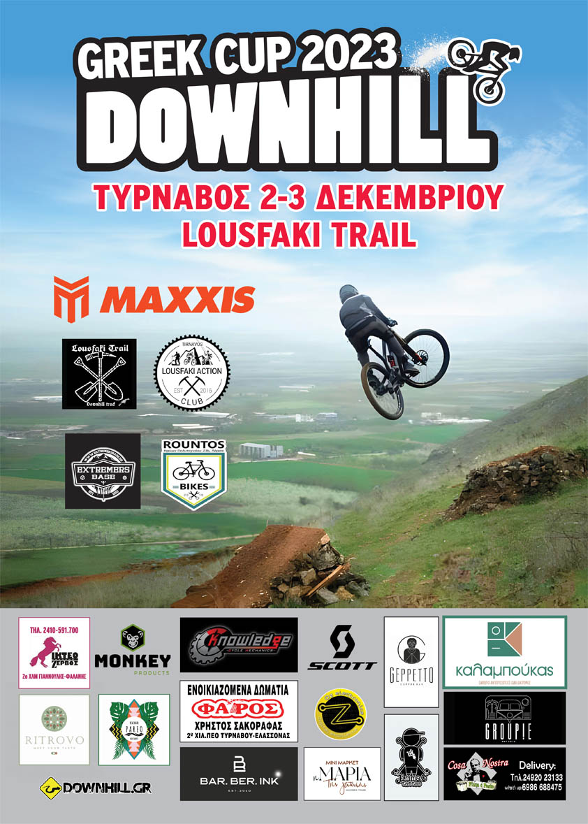 Lousfaki trail dh race 2023 poster